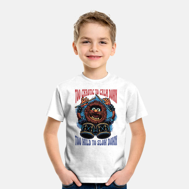 Calm Down Slow Down-Youth-Basic-Tee-glitchygorilla