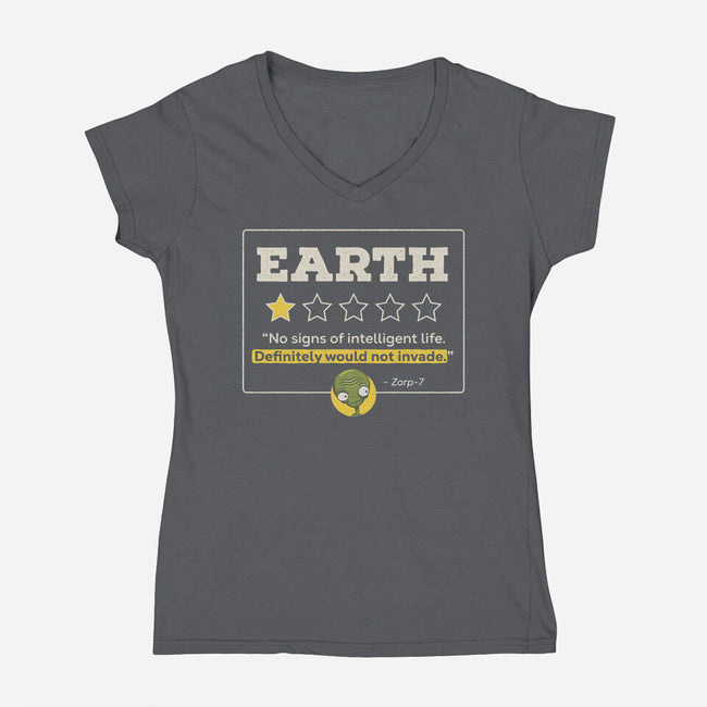 Would Not Invade-Womens-V-Neck-Tee-Popnotic