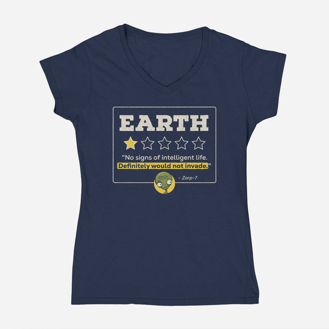 Would Not Invade-Womens-V-Neck-Tee-Popnotic