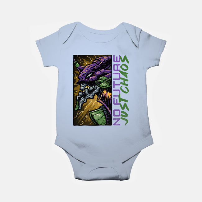 No Future Just Chaos-Baby-Basic-Onesie-glitchygorilla