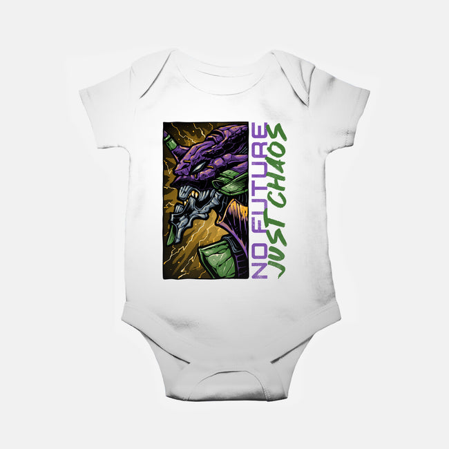No Future Just Chaos-Baby-Basic-Onesie-glitchygorilla