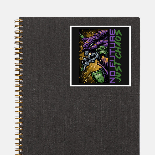 No Future Just Chaos-None-Glossy-Sticker-glitchygorilla