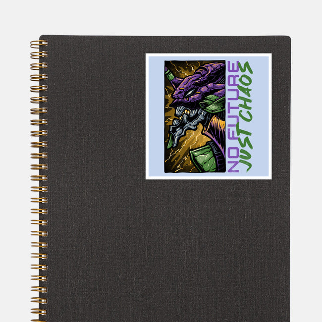 No Future Just Chaos-None-Glossy-Sticker-glitchygorilla