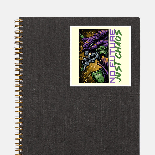 No Future Just Chaos-None-Glossy-Sticker-glitchygorilla