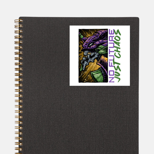No Future Just Chaos-None-Glossy-Sticker-glitchygorilla