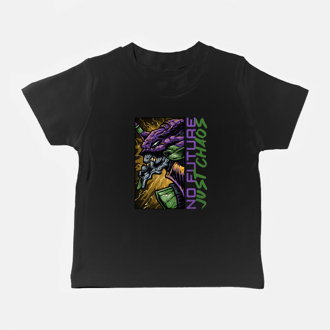 No Future Just Chaos-Baby-Basic-Tee-glitchygorilla