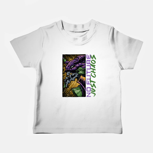 No Future Just Chaos-Baby-Basic-Tee-glitchygorilla