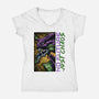 No Future Just Chaos-Womens-V-Neck-Tee-glitchygorilla