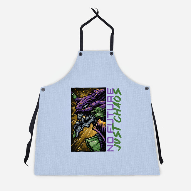 No Future Just Chaos-Unisex-Kitchen-Apron-glitchygorilla