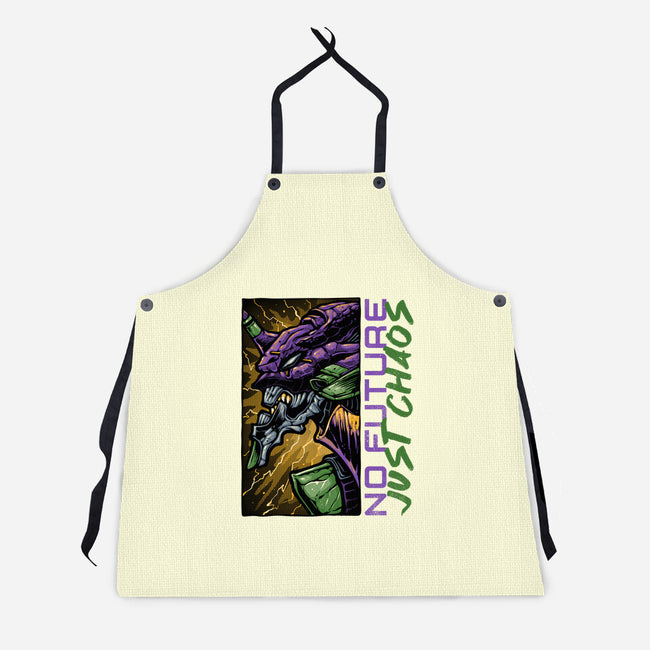 No Future Just Chaos-Unisex-Kitchen-Apron-glitchygorilla