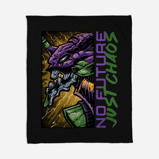No Future Just Chaos-None-Fleece-Blanket-glitchygorilla