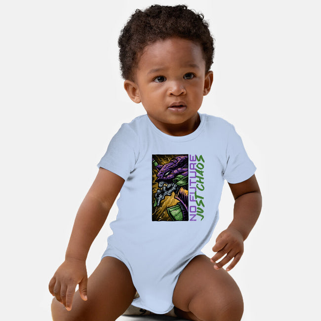 No Future Just Chaos-Baby-Basic-Onesie-glitchygorilla