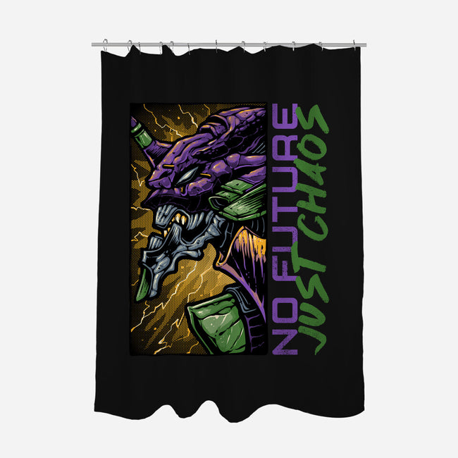 No Future Just Chaos-None-Polyester-Shower Curtain-glitchygorilla