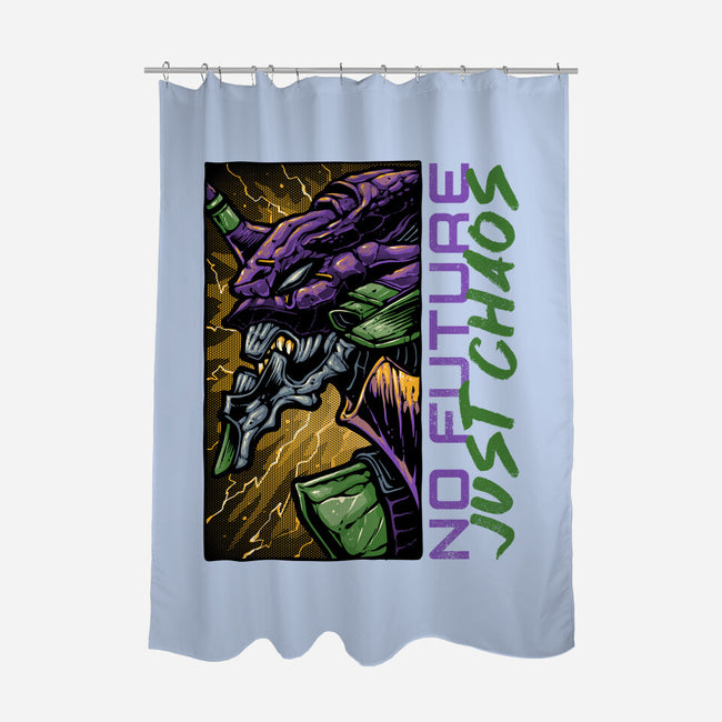 No Future Just Chaos-None-Polyester-Shower Curtain-glitchygorilla