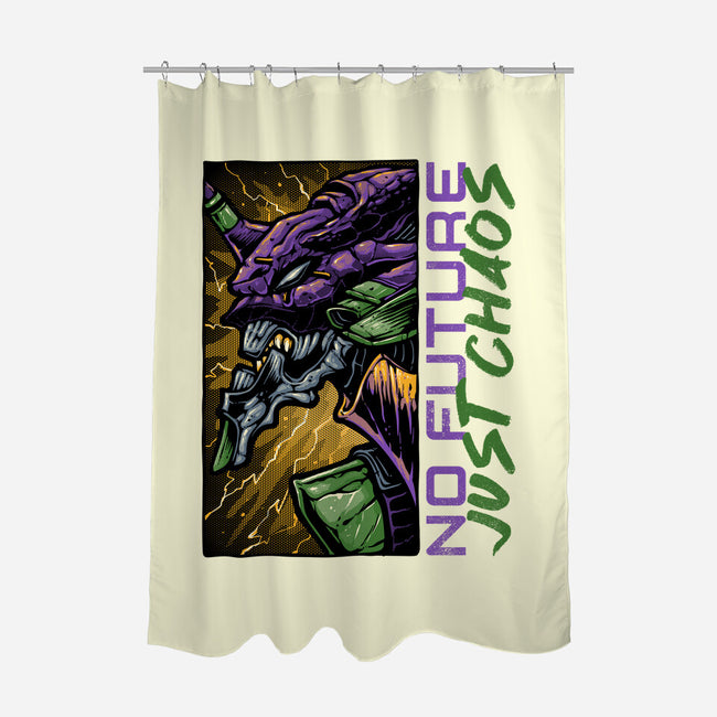 No Future Just Chaos-None-Polyester-Shower Curtain-glitchygorilla
