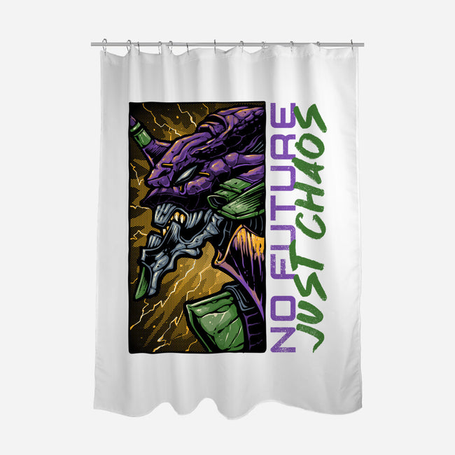 No Future Just Chaos-None-Polyester-Shower Curtain-glitchygorilla