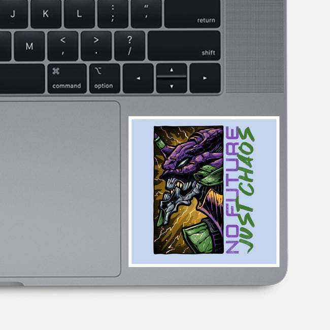 No Future Just Chaos-None-Glossy-Sticker-glitchygorilla