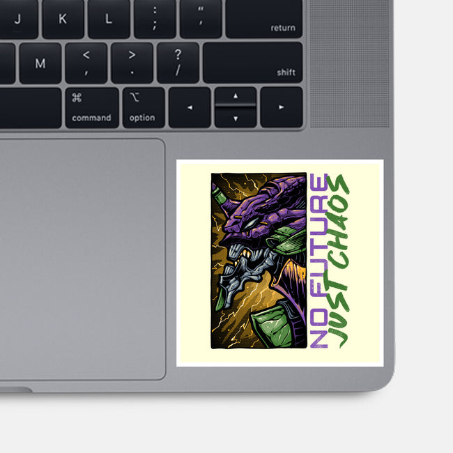 No Future Just Chaos-None-Glossy-Sticker-glitchygorilla