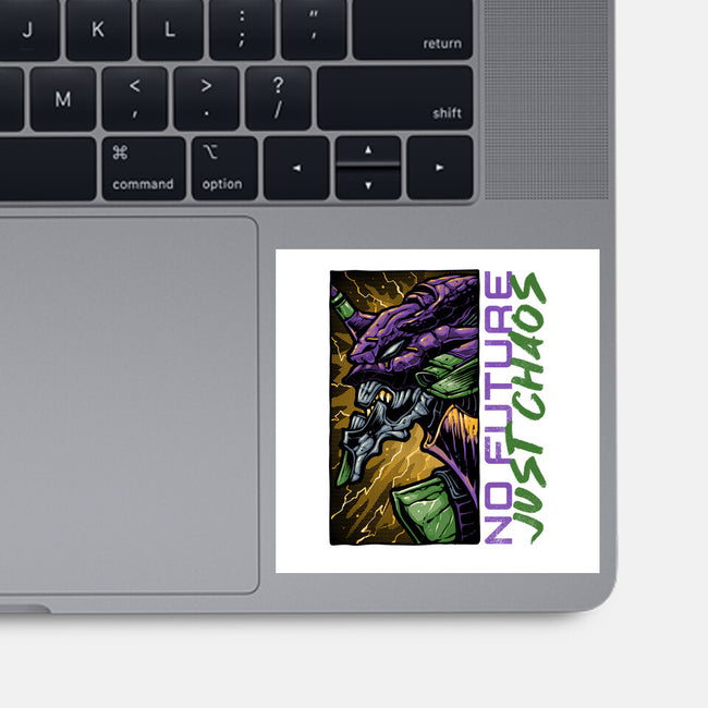 No Future Just Chaos-None-Glossy-Sticker-glitchygorilla