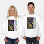No Future Just Chaos-Unisex-Crew Neck-Sweatshirt-glitchygorilla