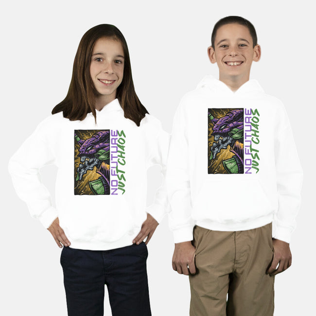 No Future Just Chaos-Youth-Pullover-Sweatshirt-glitchygorilla