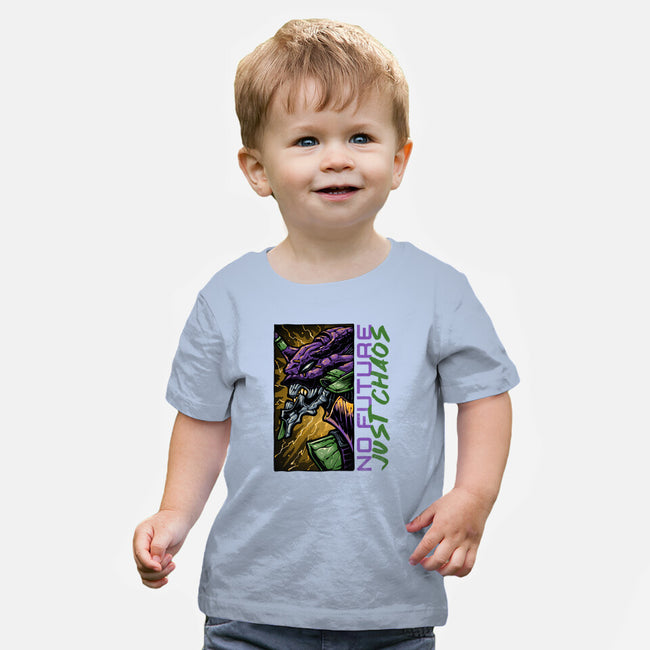 No Future Just Chaos-Baby-Basic-Tee-glitchygorilla