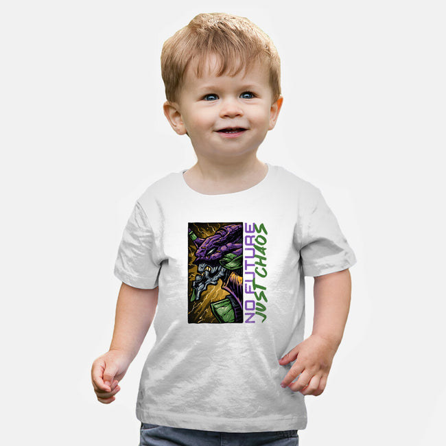 No Future Just Chaos-Baby-Basic-Tee-glitchygorilla