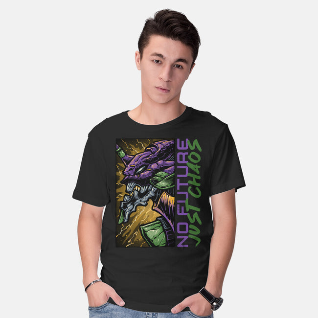 No Future Just Chaos-Mens-Basic-Tee-glitchygorilla