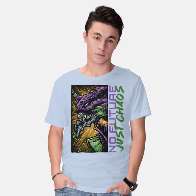 No Future Just Chaos-Mens-Basic-Tee-glitchygorilla