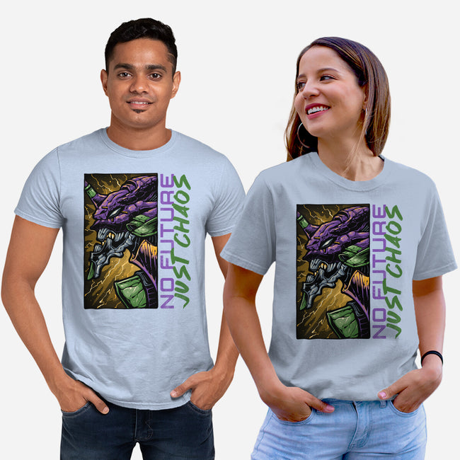 No Future Just Chaos-Unisex-Basic-Tee-glitchygorilla