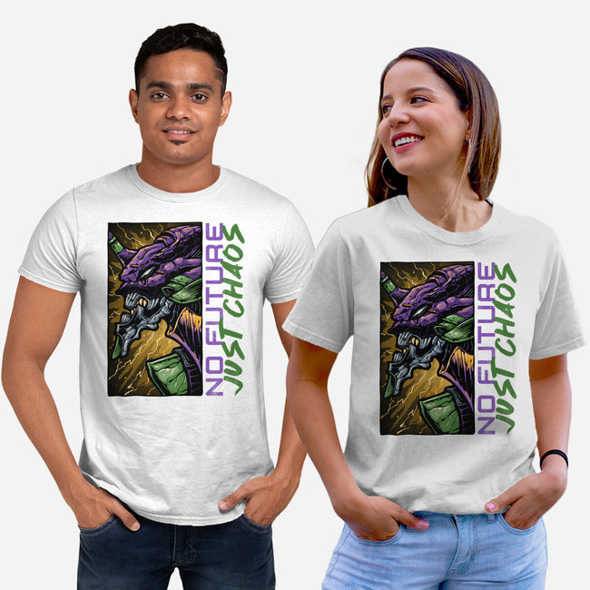 No Future Just Chaos-Unisex-Basic-Tee-glitchygorilla