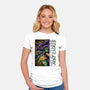 No Future Just Chaos-Womens-Fitted-Tee-glitchygorilla