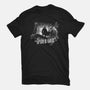 Noir Animated Series-Womens-Fitted-Tee-rocketman_art