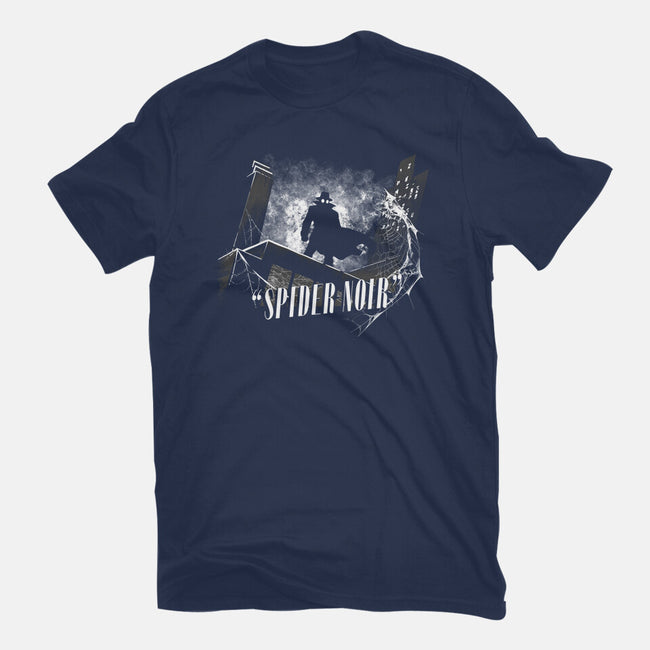 Noir Animated Series-Womens-Fitted-Tee-rocketman_art
