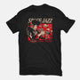 Space Jazz-Womens-Fitted-Tee-ilustrata