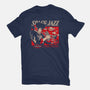 Space Jazz-Womens-Fitted-Tee-ilustrata