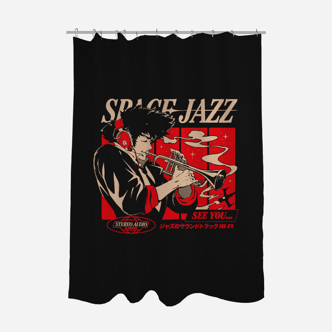 Space Jazz-None-Polyester-Shower Curtain-ilustrata