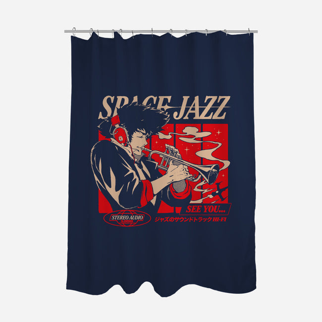 Space Jazz-None-Polyester-Shower Curtain-ilustrata