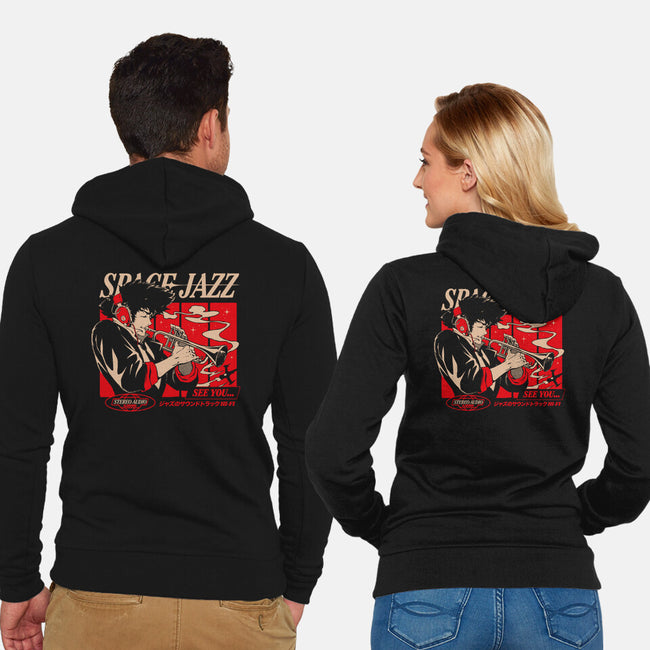 Space Jazz-Unisex-Zip-Up-Sweatshirt-ilustrata