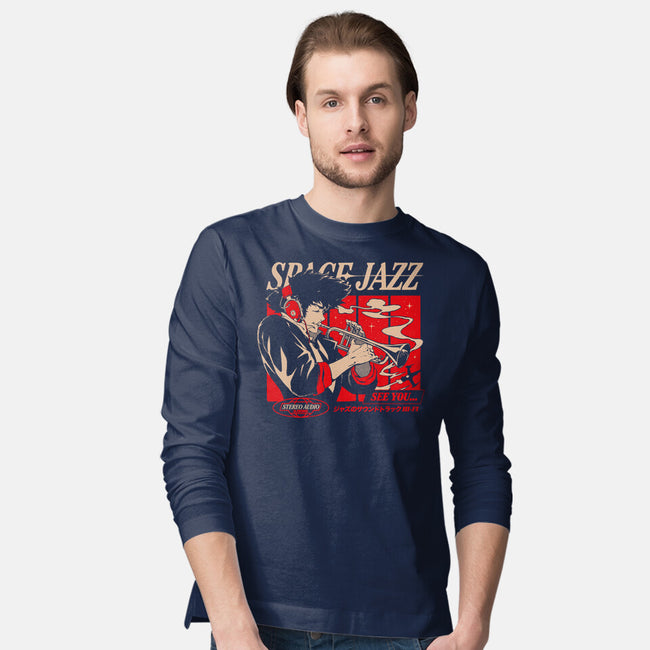 Space Jazz-Mens-Long Sleeved-Tee-ilustrata