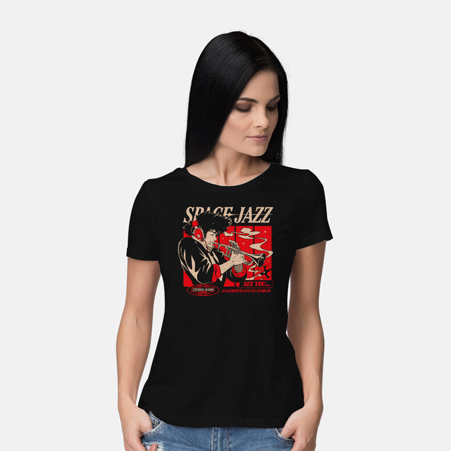 Space Jazz-Womens-Basic-Tee-ilustrata
