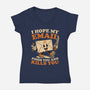 Ironic Work Email-Womens-V-Neck-Tee-Studio Mootant