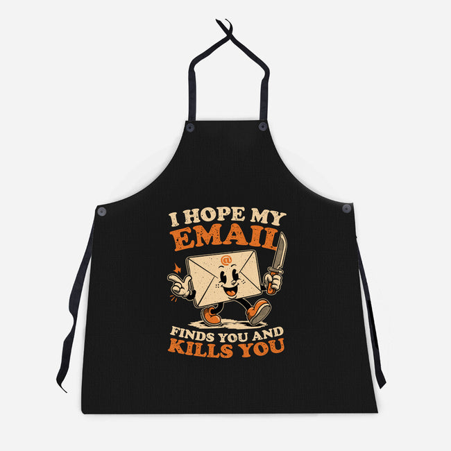 Ironic Work Email-Unisex-Kitchen-Apron-Studio Mootant