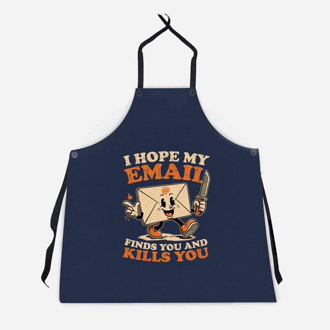 Ironic Work Email-Unisex-Kitchen-Apron-Studio Mootant