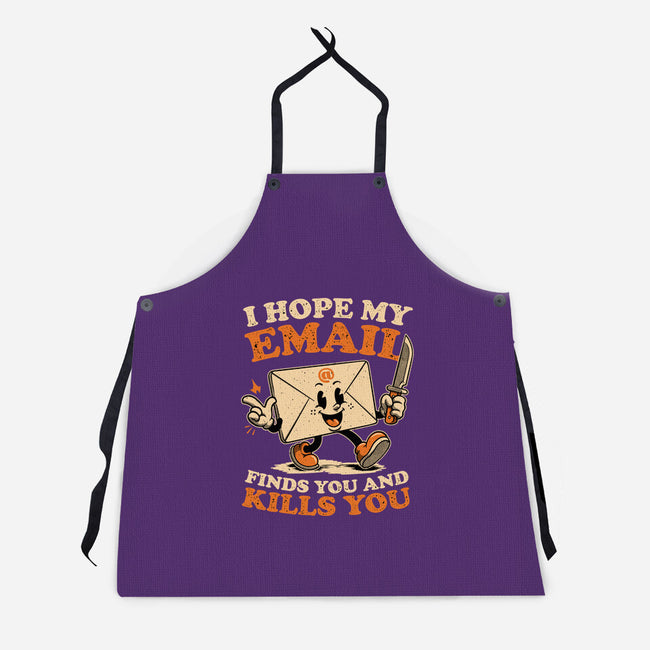 Ironic Work Email-Unisex-Kitchen-Apron-Studio Mootant