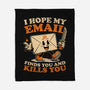 Ironic Work Email-None-Fleece-Blanket-Studio Mootant