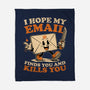 Ironic Work Email-None-Fleece-Blanket-Studio Mootant