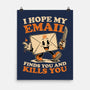 Ironic Work Email-None-Matte-Poster-Studio Mootant