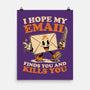 Ironic Work Email-None-Matte-Poster-Studio Mootant