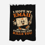 Ironic Work Email-None-Polyester-Shower Curtain-Studio Mootant